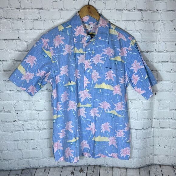 Reyn Spooner Hawaiian Shirt  Mens Button-Down size L Large Cotton - Picture 1 of 6
